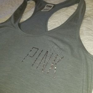 ⏳FINAL MARKDOWN⏳VS PINK Gray Racerback Tank Top